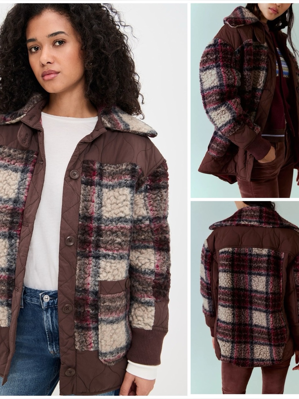 𝓯𝓹 Free People ~ Sana Quilted Wool Bomber Jacket